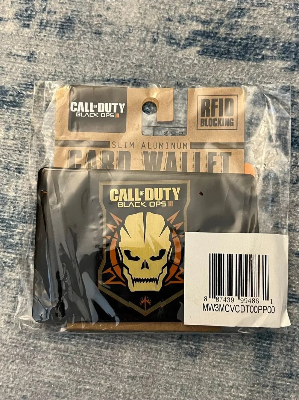 New Call of Duty: Black Ops III Slim Aluminum Card Wallet